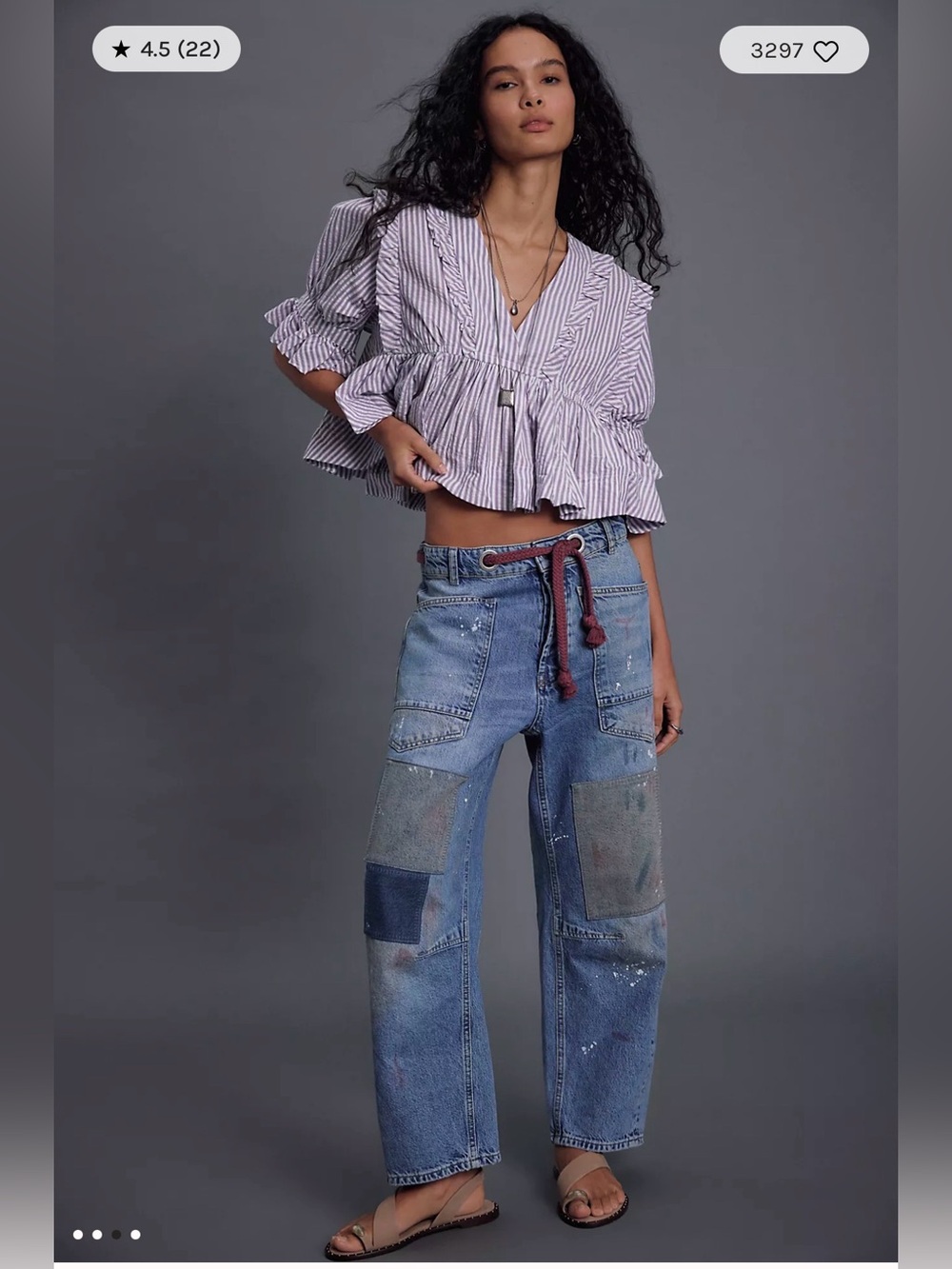 Free People Miley Cotton Top